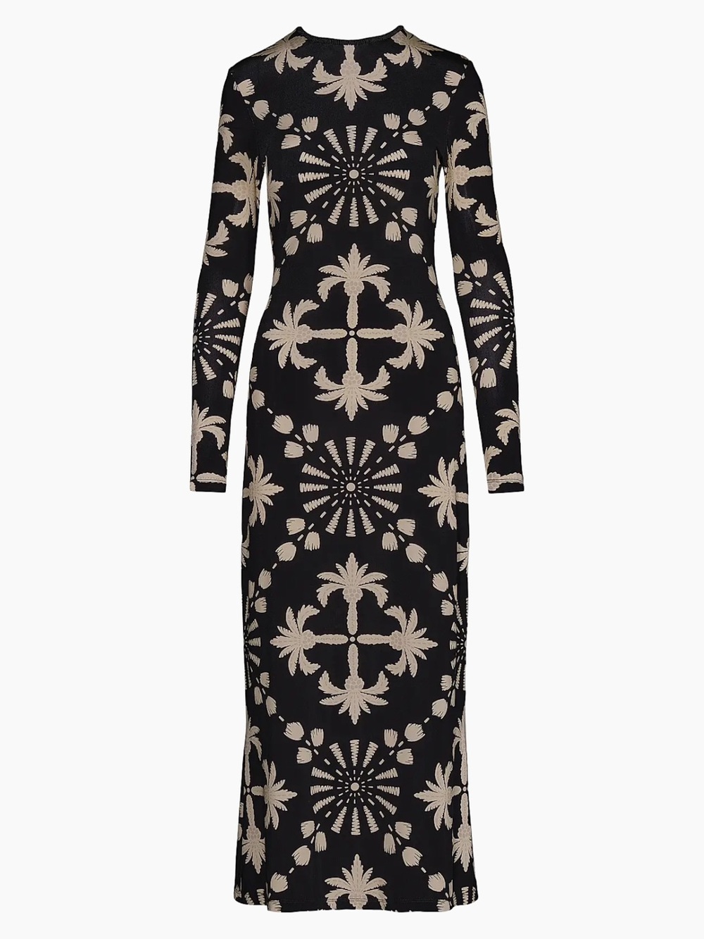 Johanna Ortiz | NWT Garden Warrior Ankle Dress Florals Black/Nude 4 - Picture 14 of 15